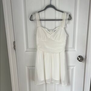 Princess Polly Ivory Satin Dress